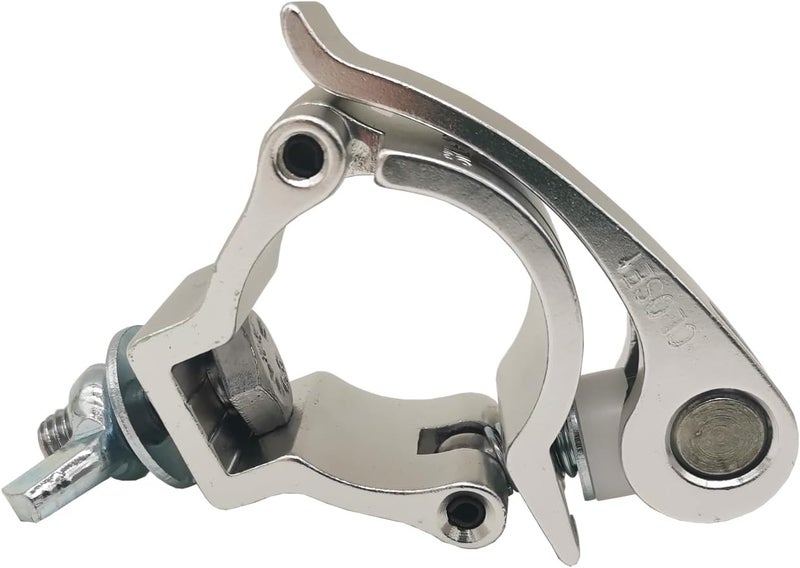 Douzime 1.49-1.57 Inch Stage Lighting Clamps Truss Clamp Heavy Duty 220 Lbs for DJ Moving Head Light Par Light Spotlight Fit 38-40mm OD Tubing (Silver Clamp 1 Piece) - Image 5